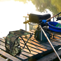Chaise de pêche pliante de camping en plein air, tabouret robuste et confortable, sac à dos portable, sac de siège, chaise de pêche économique, siège de randonnée