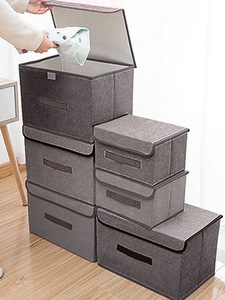 Edredón de ropa revista muestra gratis zapatos juguete gran oferta otomana cajón de gran capacidad caja de almacenamiento de herramientas plegable de tela con tapa - Product Image 4