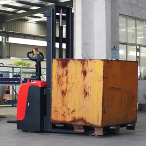 Apilador de Palés Semieléctrico Tipo Caminante de 1 Tonelada, Mini Montacargas Eléctrico - Product Image 2