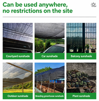 Filet d'ombrage agricole en HDPE noir avec protection UV pour serres agricoles, couverture de plantes et application d'ombrage extérieur