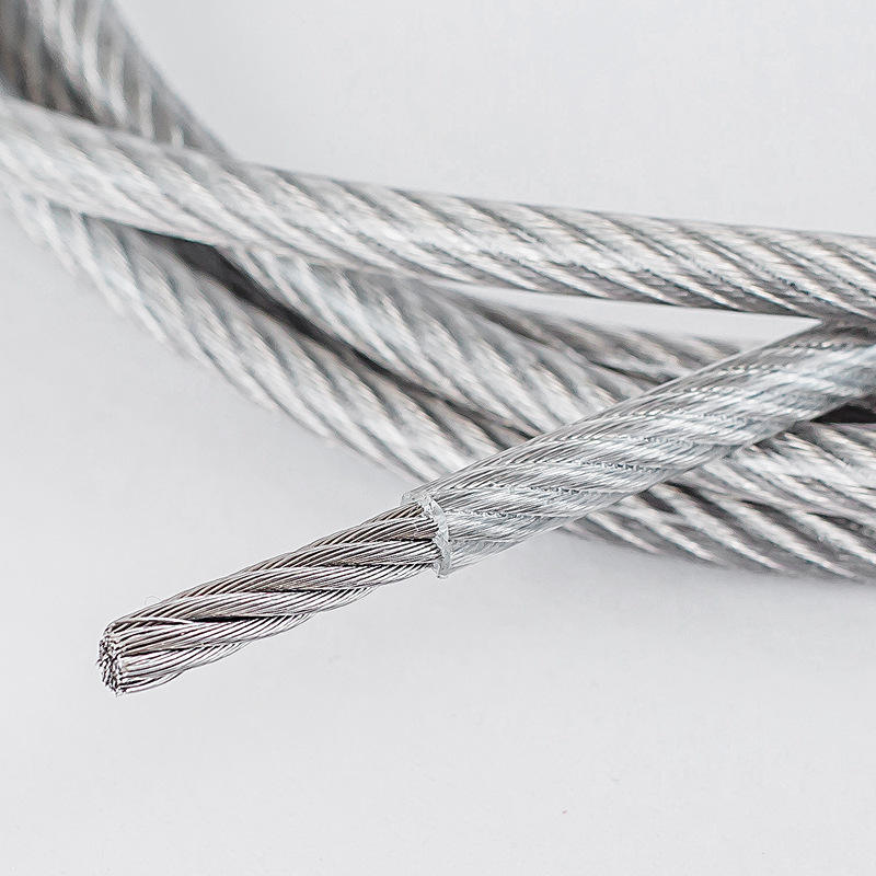 PVC Coated Galvanized Carbon Steel Wire Rope 7x7 7x19 Cable for Fencing ...