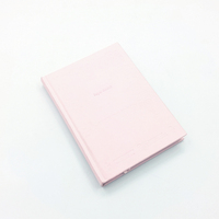 Carnet de gratitude personnalisé A5 à couverture rigide avec logo estampé à chaud et ruban, reliure cousue – Idéal pour un cadeau