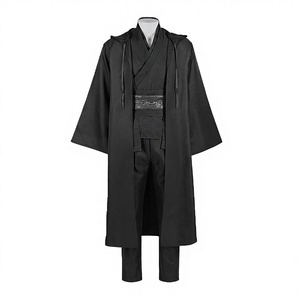 Disfraz de Caballero <span class=keywords><strong>Jedi</strong></span> de <span class=keywords><strong>Star</strong></span> <span class=keywords><strong>Wars</strong></span> para Hombre, Traje de Película y Televisión, Capa, Túnica con Capucha, Conjunto Completo de Poliéster, Cosplay de Halloween - Product Image 2