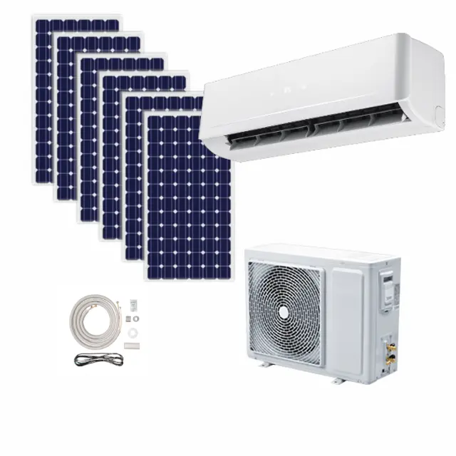 HYBRID AUF GRID 24000BTU 2TON solar aire acondicionado solar ar condicionado SOLAR ac KLIMAANLAGE KLIMAANLAGE PREISE