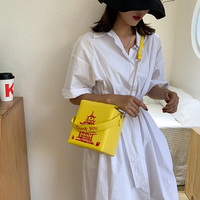 Sac à main pour femme en cuir avec chaîne, style boîte à emporter chinoise, design de créateur, tendance, sac fourre-tout, sac à bandoulière et sac porté croisé