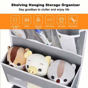 Hanging Hook Diaper Bag Nursery Jewelry Bag Storage 6-<b>Shelf</b> Pocket Over the Door Hanging Organizer - Product Image 4