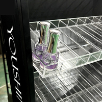 Support sur pied pour vernis à ongles avec fer et acrylique pour salon de beauté, centre commercial, présentoir pour ongles, présentoir pour détaillants