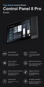 แผงควบคุมบ้านอัจฉริยะ8นิ้วในตัว Alexa พร้อม wif/zigbee | การควบคุมด้วยเสียงและโหมดฉาก | สวิตช์อัจฉริยะหน้าจอสัมผัส HD IPS - Product Image 6