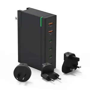 Prodotti più venduti 2023 adattatore di alimentazione Usb-c ricarica rapida Cube Block 200W Gan USB pd Charger per Laptop e telefono