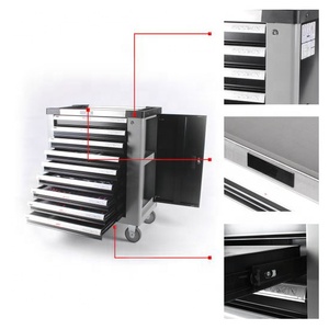 RTTOOL OEM - Caja de Herramientas Profesional <span class=keywords><strong>para</strong></span> Mecánicos, Carro de Herramientas con Ruedas, Gabinete de Herramientas con 9 Cajones, <span class=keywords><strong>Banco</strong></span> de Trabajo con Herramientas - Product Image 1