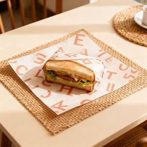 Papel de Cera de Grado Alimenticio, Papel Antigrasa para Hamburguesas, Papel para Sándwiches, Logotipo Personalizado, Papel para Hornear, Cocina, Rollo de Pollo - Product Image 6