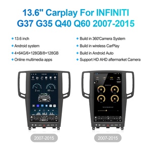 Navihua 13.6" Touch Screen Multimedia Android Car Radio <b>Auto</b> Head Unit Monitor Carplay Navigation for Infiniti G37 G35 Q50 Q60 - Product Image 4