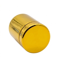 Pot en verre de luxe pour crème cosmétique, 5 ml, 10 ml, 1 oz, 30 g, 50 g, 100 g, 200 g, pot en verre argenté ou doré avec couvercle
