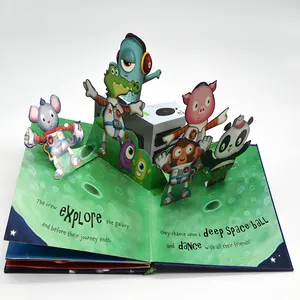 Customized printing full colors 3D dinosaur stereoscopic book children's story book