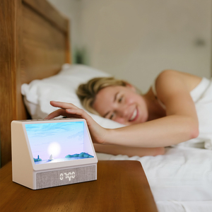 Réveil Lumière du Lever du Soleil, Alarme pour l'Éveil Précoce, <span class=keywords><strong>Bruit</strong></span> Blanc, Aide au Sommeil, Simulation de Scénarios, Haut-parleur Bluetooth, Veilleuse - Product Image 1