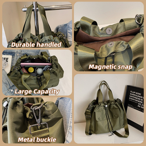 Bolsa <span class=keywords><strong>de</strong></span> Deporte Personalizable con Cordón, Gran Capacidad, <span class=keywords><strong>Diseño</strong></span> <span class=keywords><strong>de</strong></span> Broche, para Actividades al Aire Libre, Fitness, Entrenamiento, Equipaje, Portátil, Bandolera, Bolso Tote - Product Image 3