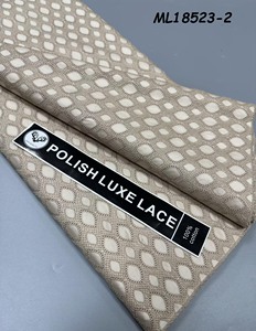 Encaje Polaco Africano de Alta Calidad 100% Algodón con Pañuelo Africano Aso Oke y Adorno de Hombro Nigeriano para Material de <span class=keywords><strong>Ropa</strong></span> de Fiesta - Product Image 3