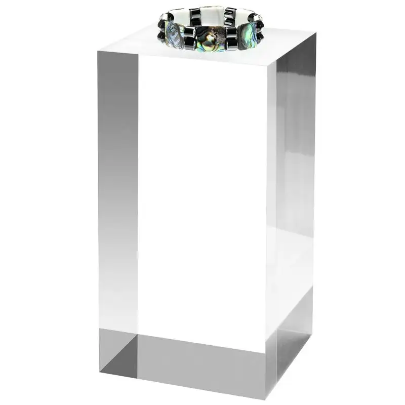 Klar Acryl Plexiglas Block 100mm Dicke 200mm Acryl Platz Einzelhandel Schmuck Display