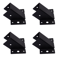 Connecteur double face en bois Support de plaque dentée Support de solive Cintre en métal Triangle Angle Connecteur en bois Quincaillerie