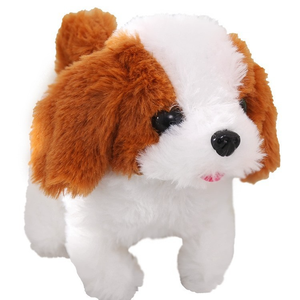 Trẻ em của điện đồ chơi sang trọng đi bộ gọi điện thoại mô phỏng con chó con món quà sinh nhật con chó cán Robot PP bông lưới lót rửa sạch - Product Image 4