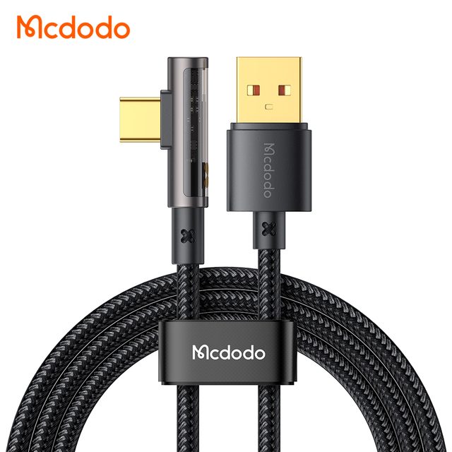 New Arrivals Transparent Elbow Gaming C Cable Android QC4.0 QC3.0 AFC VOOC 100W 6A 5A Fast Charging USB to USB C Charging Cable