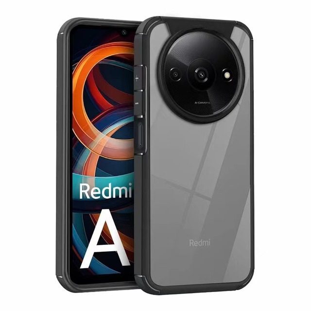 Hybrid Armor Shockproof Clear PC Matte Phone Case for Xiaomi Redmi A3 2024 /note 13 Pro Plus/A1 Plus/12 /POCO X3