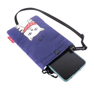 เคสโทรศัพท์ผ้าแคนวาสตลกๆ กระเป๋าสะพายขนาดเล็กแบบปรับแต่งได้สำหรับโทรศัพท์มือถือ ยูนิเซ็กซ์ ดีไซน์ใหม่ปี 2021 เครื่องประดับแฟชั่น - Product Image 3