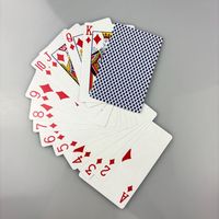 Jeu de cartes de poker italien personnalisé imperméable avec boîte en papier durable et écologique pour usage familial