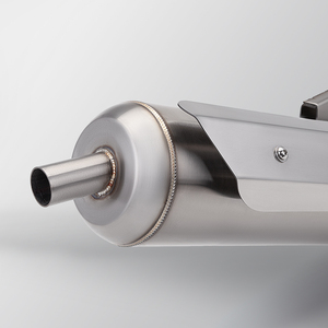 Tuyau d'échappement en acier inoxydable RS100CC avec cheminée de silencieux modifié contre-pression silencieuse rangée droite bruyante état neuf - Product Image 3