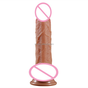 SacKnove Frauen <span class=keywords><strong>Big</strong></span> Penis Sexspielzeug Masturbieren Flexibler Pilzkopf Gummi Blaue Ader Echte Haut Double Liquid Silicone <span class=keywords><strong>Dildo</strong></span> - Product Image 4