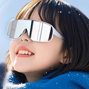 Lunettes de ski pour enfants, lentilles sphériques à bord complet, protection anti-vent UV400, lentilles en polycarbonate pour le ski et les sports de plein air - Product Image 1