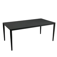 Ensemble de salle à manger moderne pour jardin et patio extérieur, table et chaises en aluminium thermolaqué, couleur personnalisable, détails en corde, élégant pour l'extérieur