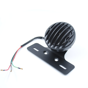 Motorcycle LED Tail <b>Light</b> with Bracket Motorcycle Tail <b>Lights</b> Metal Grille Tail <b>Light</b> Suitable for Harley - Product Image 3