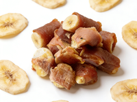 OEM ODM Premios para Perros de Pollo Envuelto en Plátano – Masticables Naturales y Saludables 100g