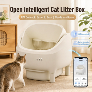 Matalilai XL Bac à litière automatique pour chat intelligent Wi-Fi avec système de nettoyage anti-odeurs et chargement par le haut - Product Image 5