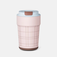 Mug Kopi Logo Kustom, Cangkir Termos Stainless Steel, Botol Air 380mL, Flask Vakum Portabel, Tumbler, Botol Air