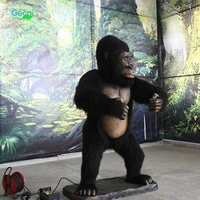 Animaux animatroniques d'extérieur très demandés, modèle de gorille réaliste en 3D pour la décoration des zoos et des jungles