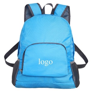 Sac à dos pliable ultraléger imperméable personnalisé à bas prix pour les sports de plein air et les voyages avec logo - Product Image 1