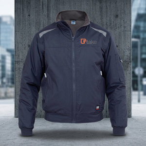 TTAKE Regular Fit 2XL Blue Bomber Outdoor <b>Jacket</b> - Product Image 3