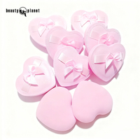 Éponges de maquillage en forme de mini-cœur avec logo personnalisé Beauty Planet pour le correcteur, le fond de teint, support pour les doigts, mini-cœur doux, cosmétique