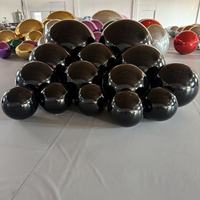 Balon Dekoratif Cermin Perak PVC Tiup Besar Kustom Pabrik, Warna-warna Mengkilap untuk Dekorasi Iklan