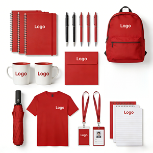 Ensemble cadeau promotionnel, articles scolaires personnalisés de qualité, impression sérigraphique sur coton, fournitures de papeterie avec logo pour les académies - Product Image 1