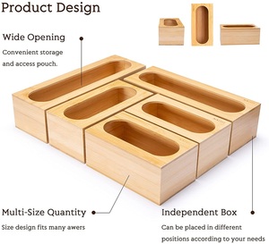 Bolsa de bambú con cierre hermético, organizador para cajón de cocina, organizador de alimentos, 2023 - Product Image 3