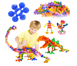 500 gam/bộ Trẻ Em Xây Dựng Khối Gốc Lồng Vào Nhau Xây Dựng Bộ Nhựa Bánh Toddler Giáo Dục Đồ Chơi An Toàn Vật Liệu Mô Hình Đồ Chơi - Product Image 1