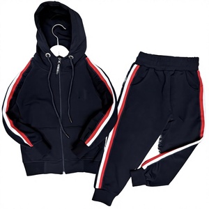 Ensembles de survêtements coordonnés pour enfants, style vintage délavé, 2 pièces, été, unisexe, col en V, manches longues, respirant, silhouette décontractée, élastique - Product Image 1