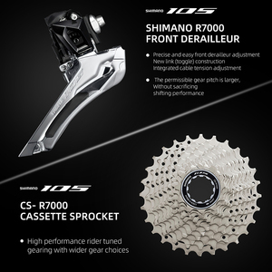 Bicicleta de Carretera de Fibra de Carbono T700 con Cuadro Aerodinámico y Transmisión de 11 Velocidades para Carreras de Competición 1401028-029 [Cuadro de Carbono de Una Pieza] - Product Image 3