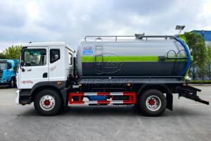 4×2 Dongfeng D9 Septic Vacuum Truck ,12m³ Sewage Tank, Optional Carbon/Stainless Steel Tank, Select Local or Import Vacuum Pump - Product Image 4