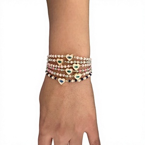 Pulsera Artesanal Bohemia con Cuentas DAFNI BIG PAZAR, Piedra Natural, Aleación de Metal Precioso con Microincrustaciones, Unisex, Regalo para el Día de la Madre - Product Image 1