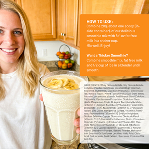 Frullato Proteico al Gusto Fragola e Banana, Sostitutivo del Pasto, con Mix di Frutta in Polvere e Proteine, Crema Proteica Estiva alla Fragola - Product Image 4