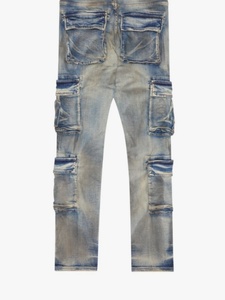 Jeans en denim pour homme HaiYao 2026, sur mesure, de haute qualité, vintage, lavage délavé, coupe skinny, poches, streetwear, hip-hop, OEM ODM, Y2K, coton AM - Product Image 6